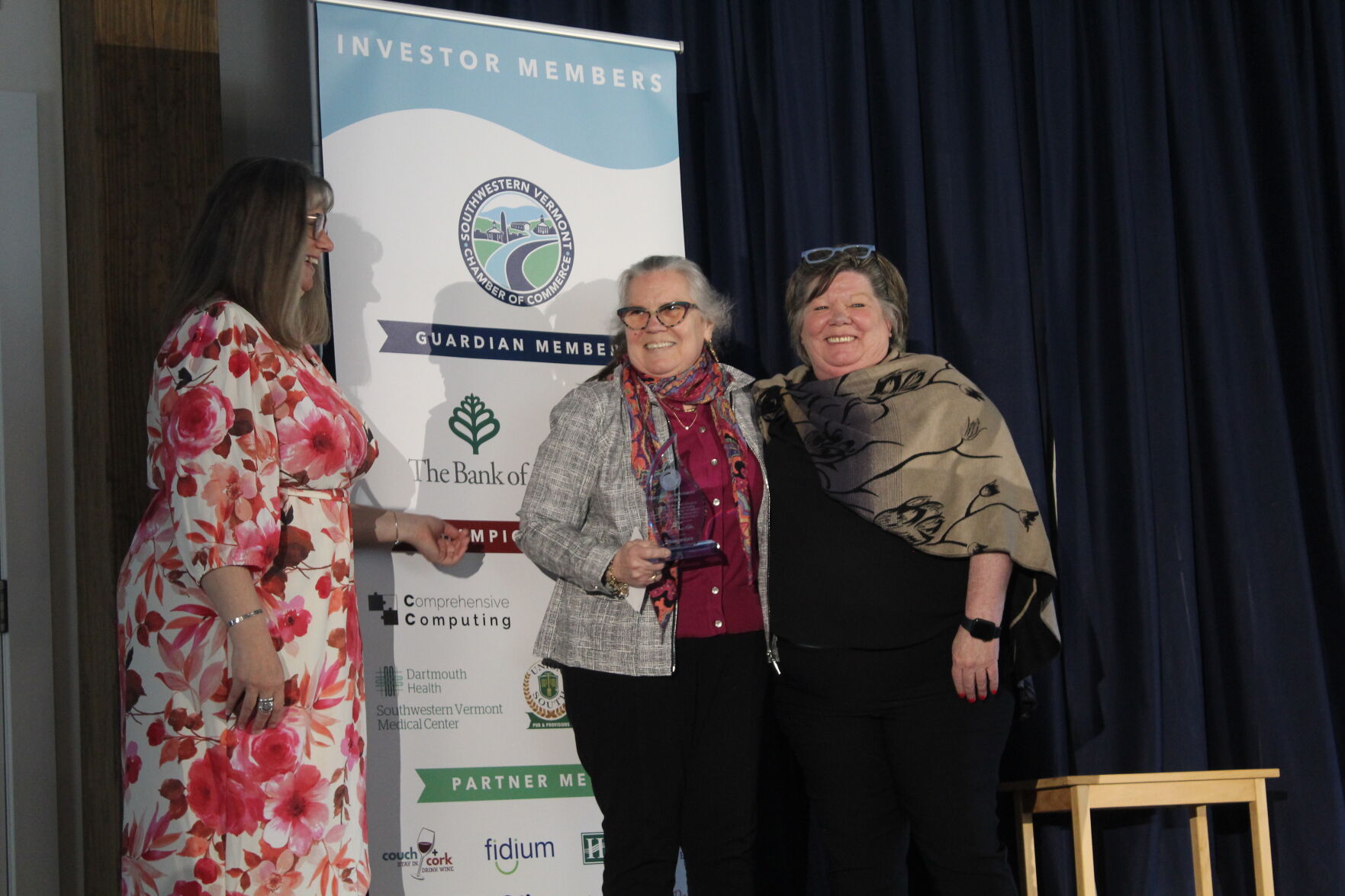 Sean-Marie Oller accepts the Lifetime Achievement Award.