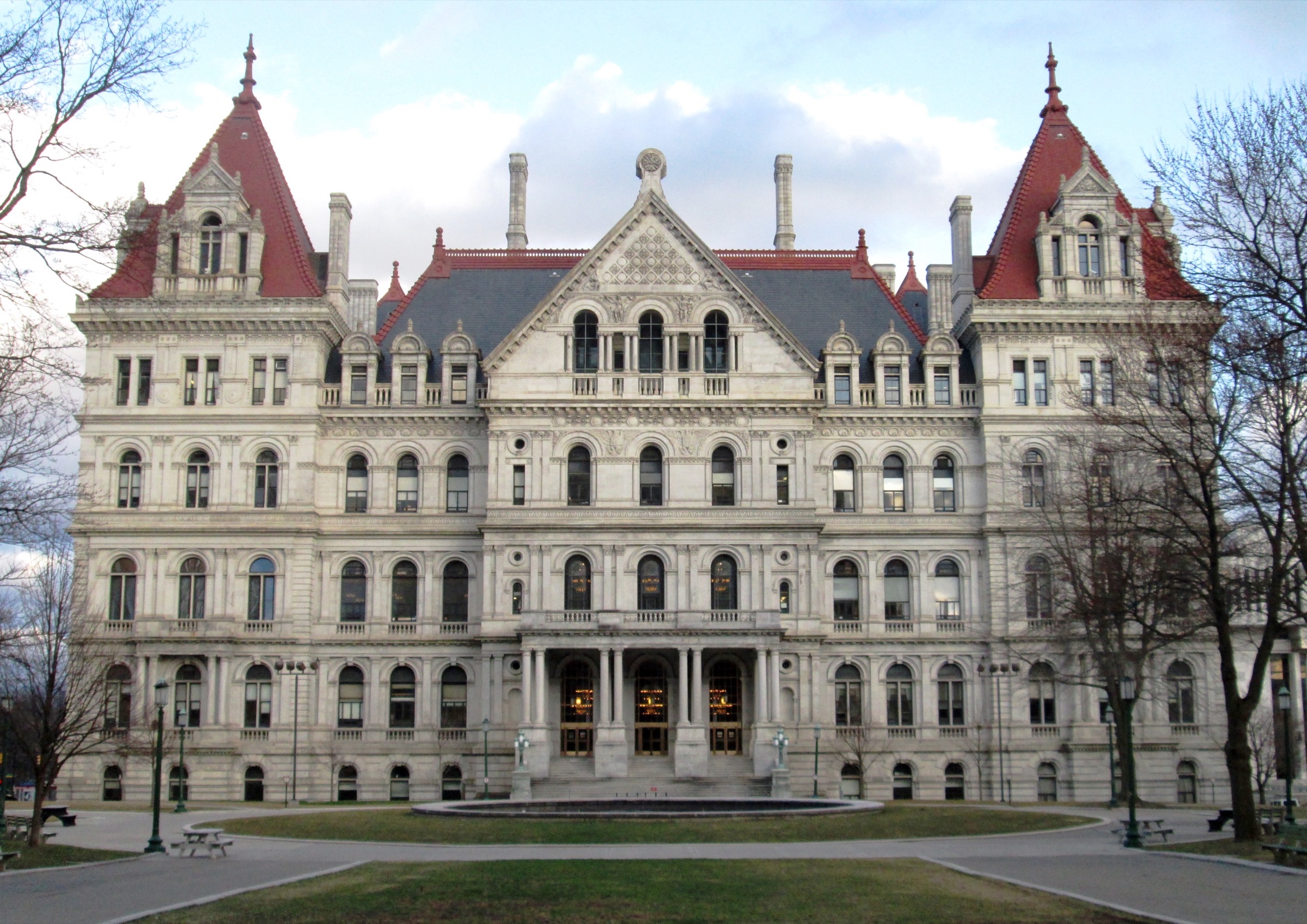 The New York State Capitol in Albany, New York.
