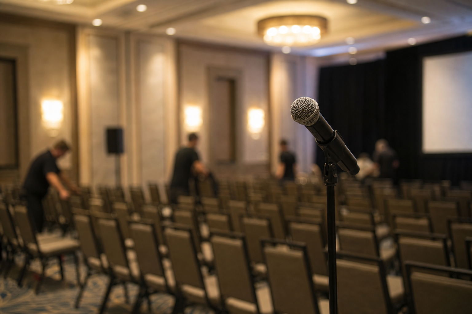 Room reset between breakout sessions.